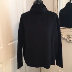 Vince Black Cashmere Funnel Neck Sweater Size M